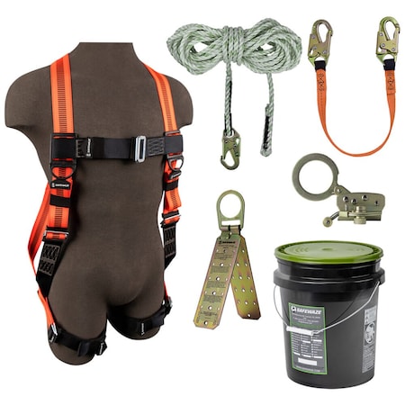 Safewaze 3 FT WEB POSITIONING LANYARD w DBL LOCKING SNP HKS FS88860-3